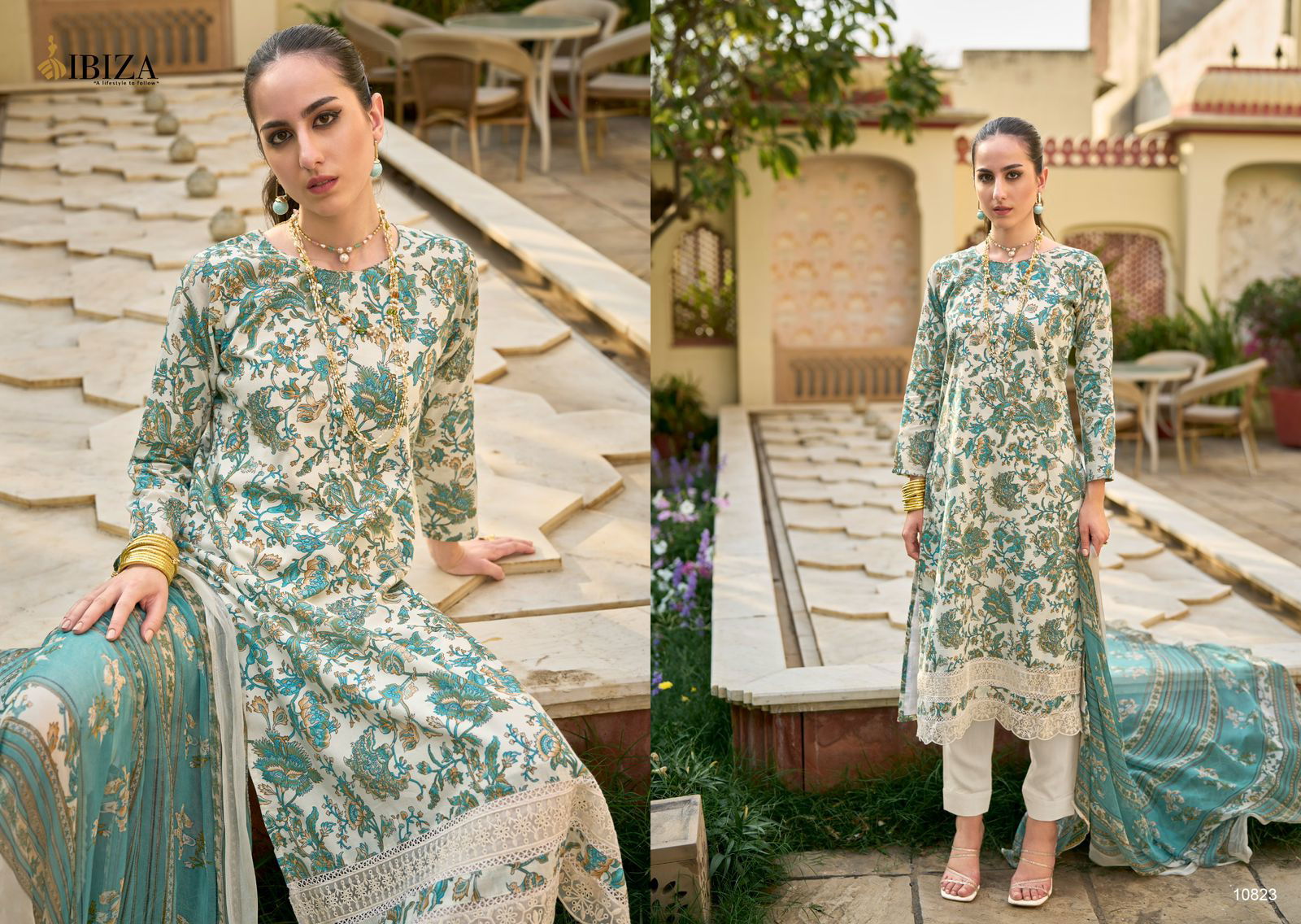 Yuvti By Ibiza Lawn Cotton Printed Designer Salwar Suits Wholesale Suppliers In Mumbai
